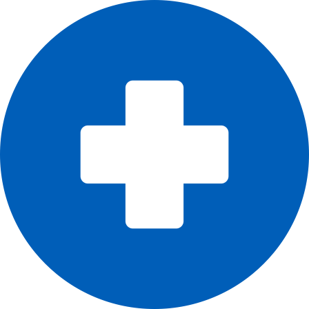 Blue Cross Icon